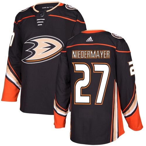 Adidas Men Anaheim Ducks #27 Scott Niedermayer Black Home Authentic Stitched NHL Jersey